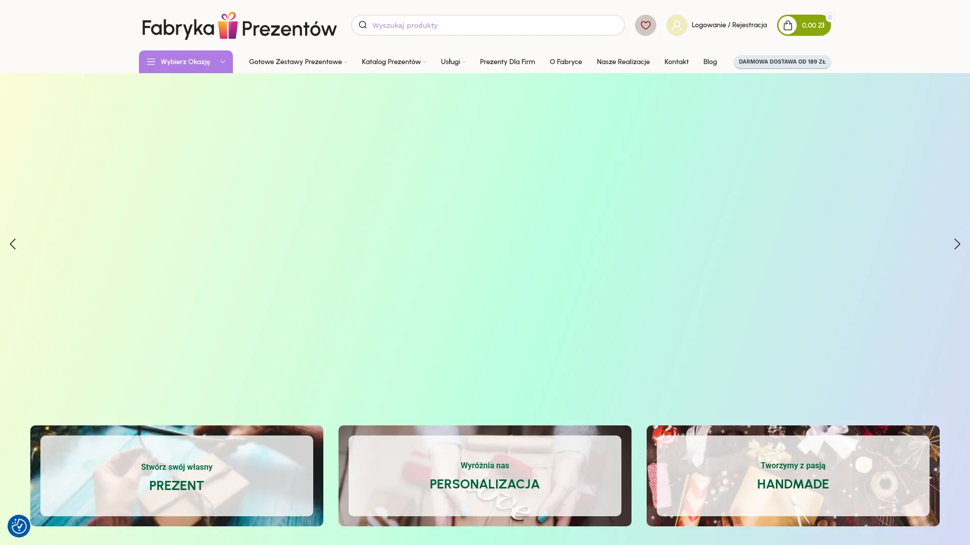 Strona fabrykaprezentow24.pl