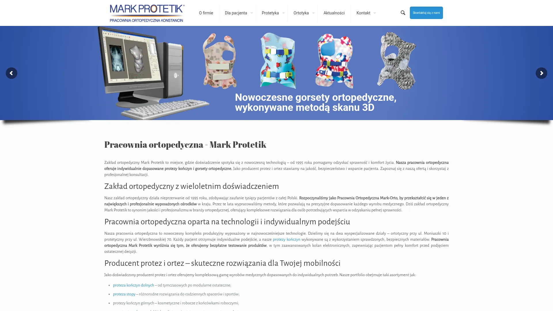 Strona www.markprotetik.pl