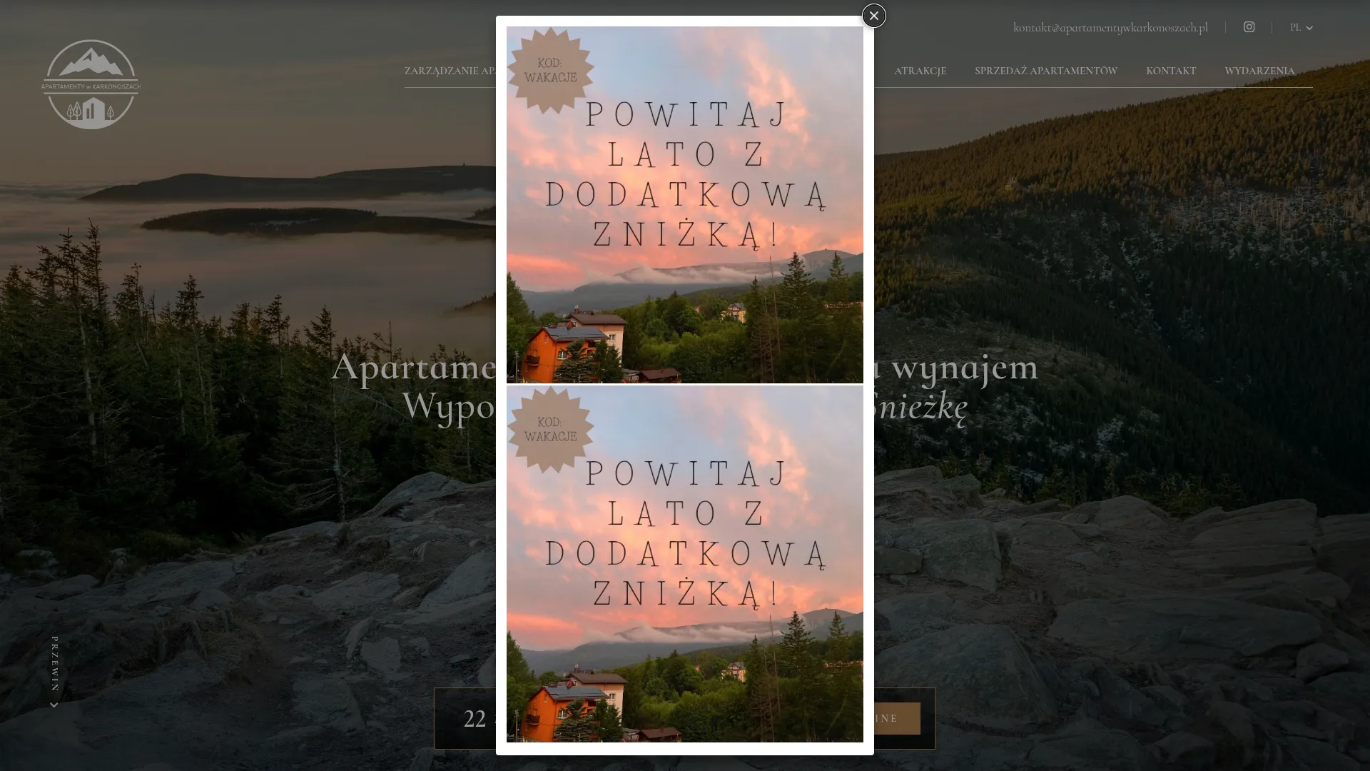 Strona www.apartamentywkarkonoszach.pl